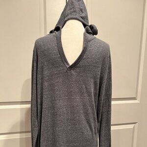 Fossil - One Step Ahead Suede Supplex Simple Hoodie - BlueGrey - Large